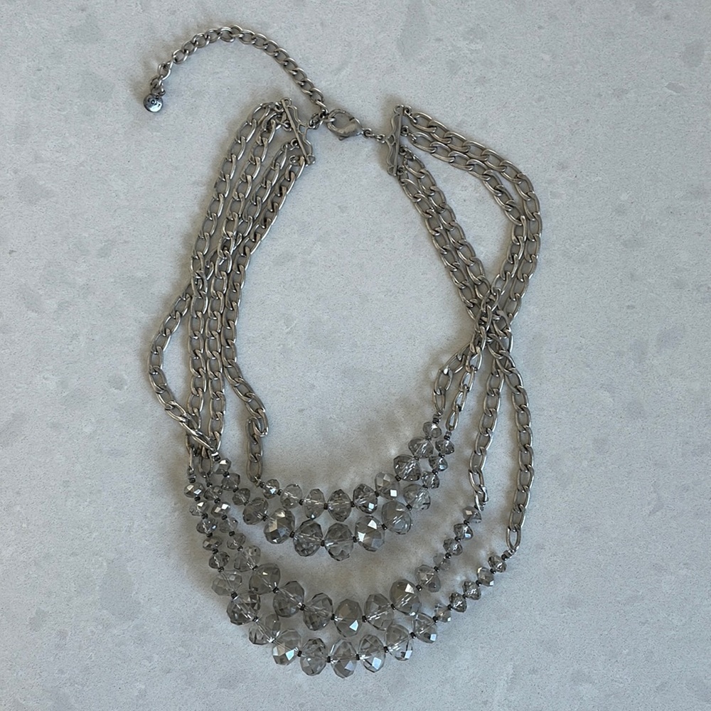 LOFT Multi Strand Sparkle Necklace